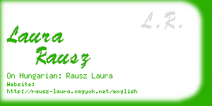 laura rausz business card